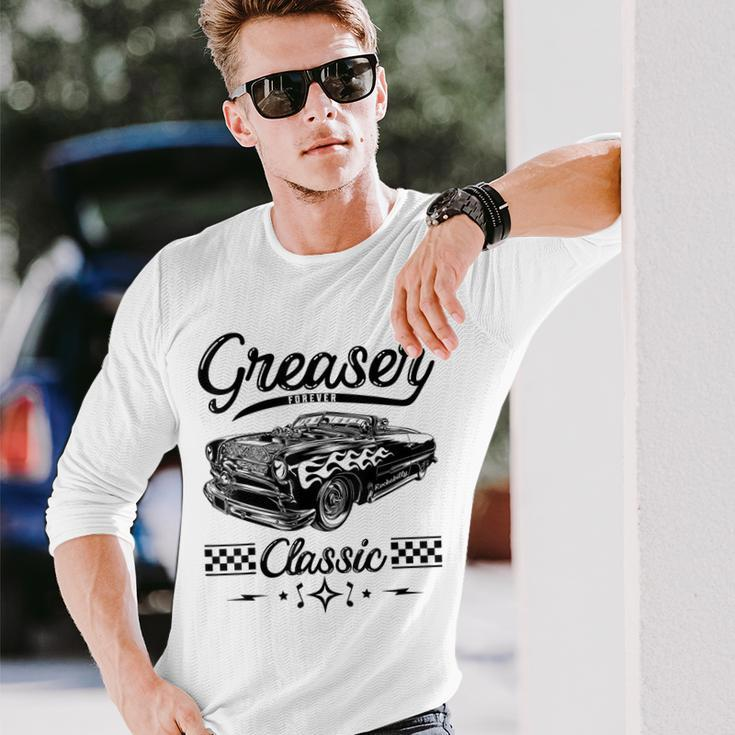 1950S Sock Hop Costume Retro 50S Vintage Rockabilly Greaser Long Sleeve T-Shirt T-Shirt Gifts for Him