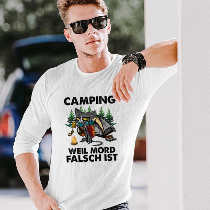 Camping Weil Mord Falsch Ist Long Sleeve T-Shirt Geschenke für Ihn