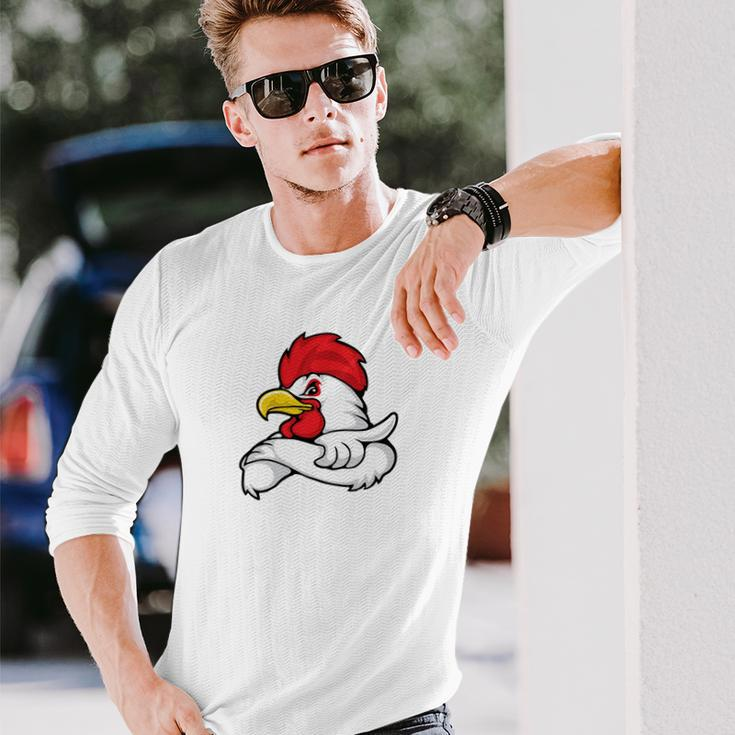 Chicken Farmer V3 Long Sleeve T-Shirt Gifts for Him
