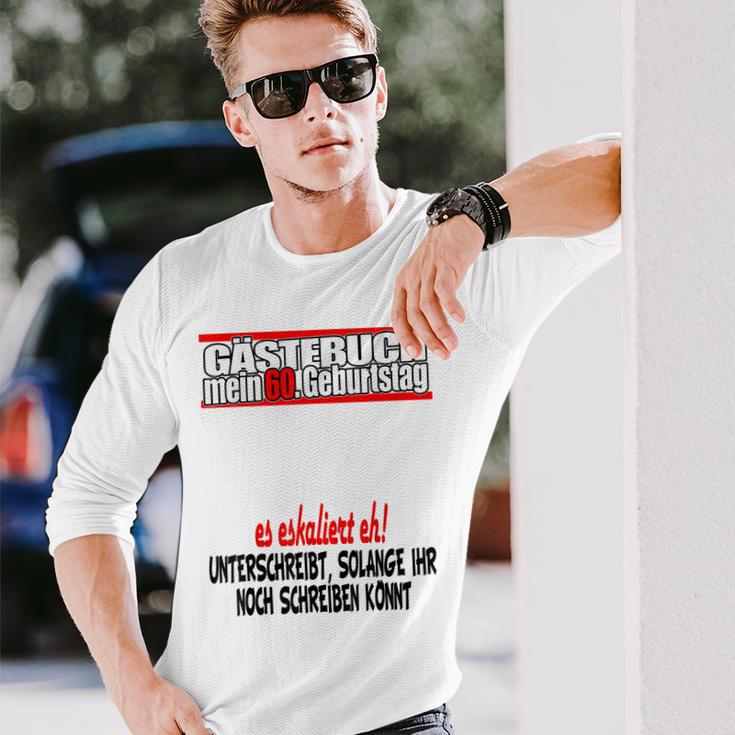 Gästebuch 60 Jahre 60 Geburtstag Mann Frau Party Langarmshirts Geschenke für Ihn