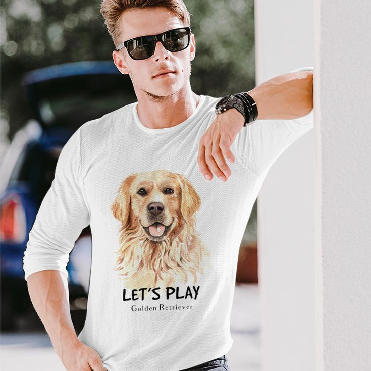 Golden Retriever Dog V2 Long Sleeve T-Shirt Gifts for Him