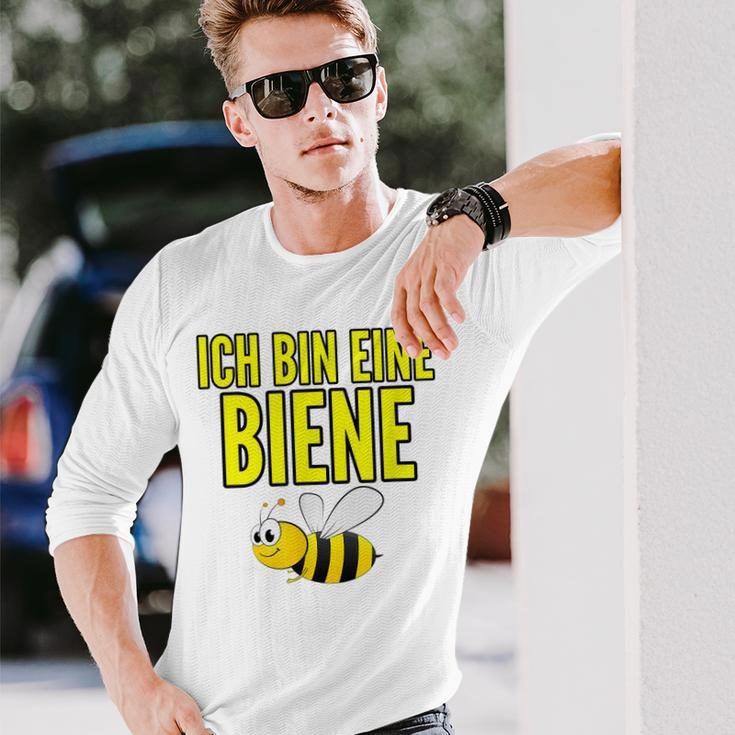 Lustiges Bienen-Motiv Langarmshirts Ich bin eine Biene in Weiß für Imker Geschenke für Ihn