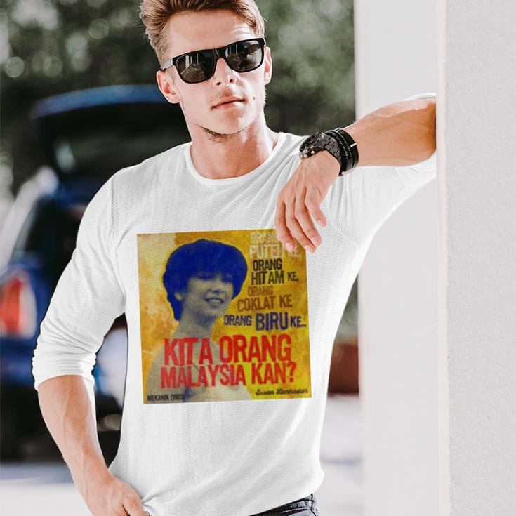 Susan Lankester Kita Orang Malaysia Kan Long Sleeve T-Shirt T-Shirt Gifts for Him