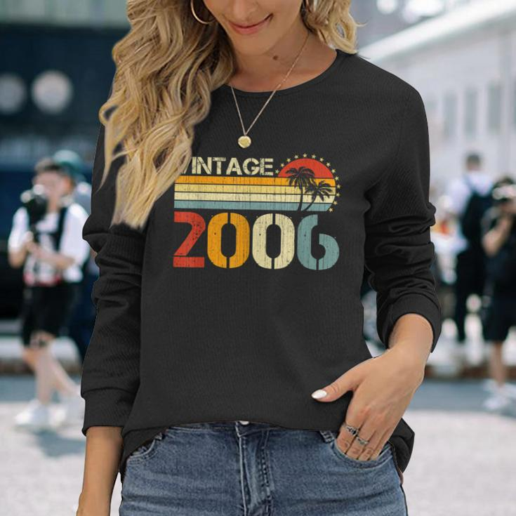 17Th Birthday Vintage 2006 Limited Edition 17 Year Old Long Sleeve T-Shirt Gifts for Her