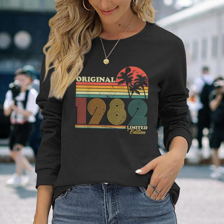 1982 Jahrgang Geburtstag Retro Vintage Herren Damen 40 Jahre Langarmshirts Geschenke für Sie