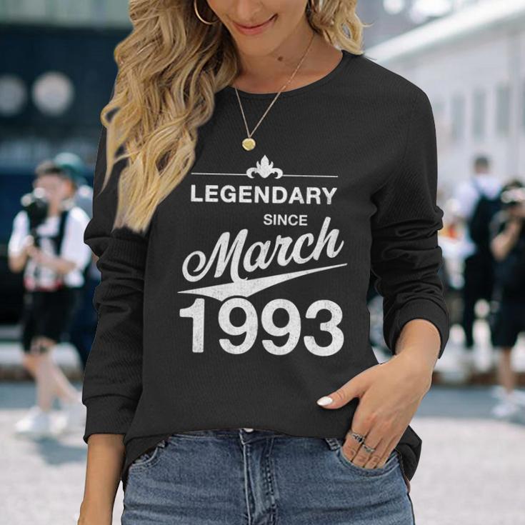 30 Geburtstag 30 Jahre Alt Legendär Seit März 1993 V6 Langarmshirts Geschenke für Sie