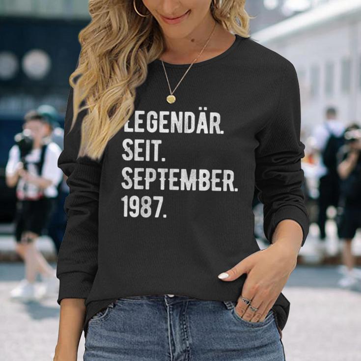 36 Geburtstag Geschenk 36 Jahre Legendär Seit September 198 Langarmshirts Geschenke für Sie