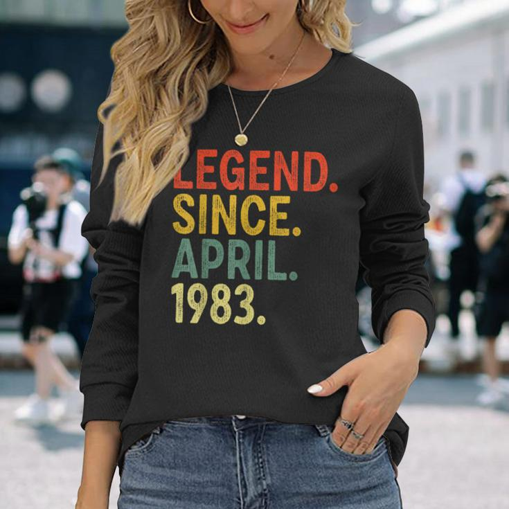 40 Year Old Legend Since April 1983 40Th Birthday Long Sleeve T-Shirt T-Shirt Gifts for Her