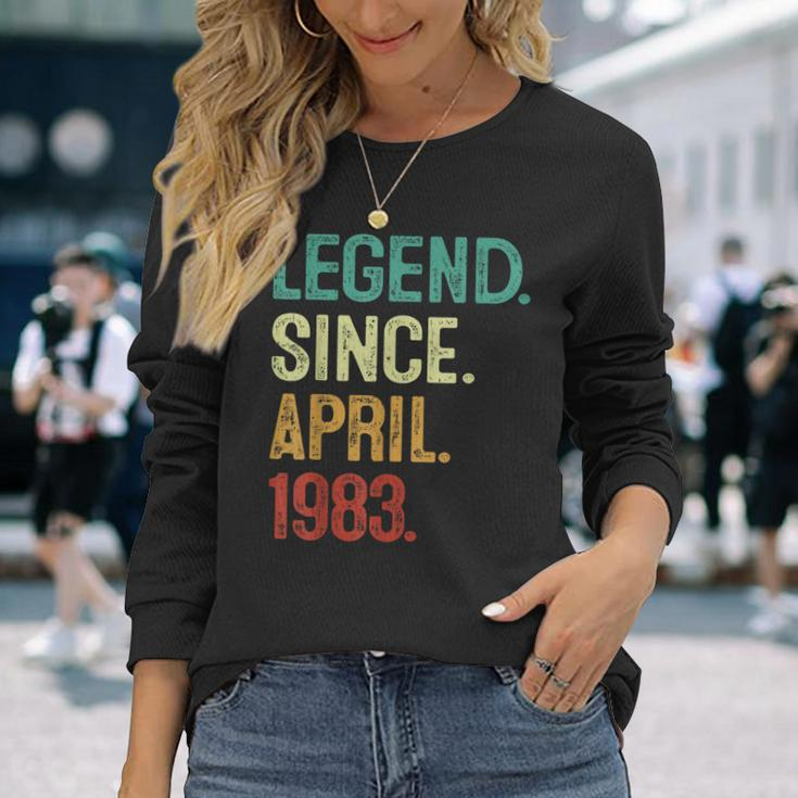 40 Years Old Legend Since April 1983 40Th Birthday Long Sleeve T-Shirt T-Shirt Gifts for Her