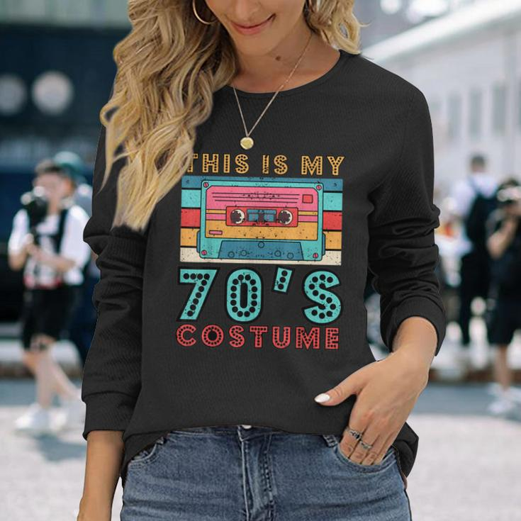 This Is My 70S Costume Vintage 1970S Hippie Groovy Style Long Sleeve T-Shirt Gifts for Her
