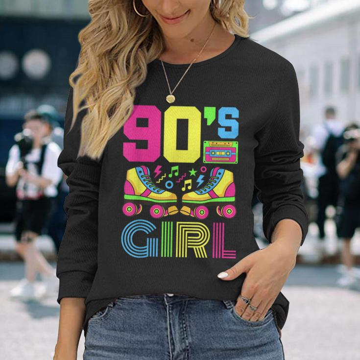 90S Girl 1990S Fashion Theme Party Outfit Nineties Costume Long Sleeve T-Shirt Gifts for Her