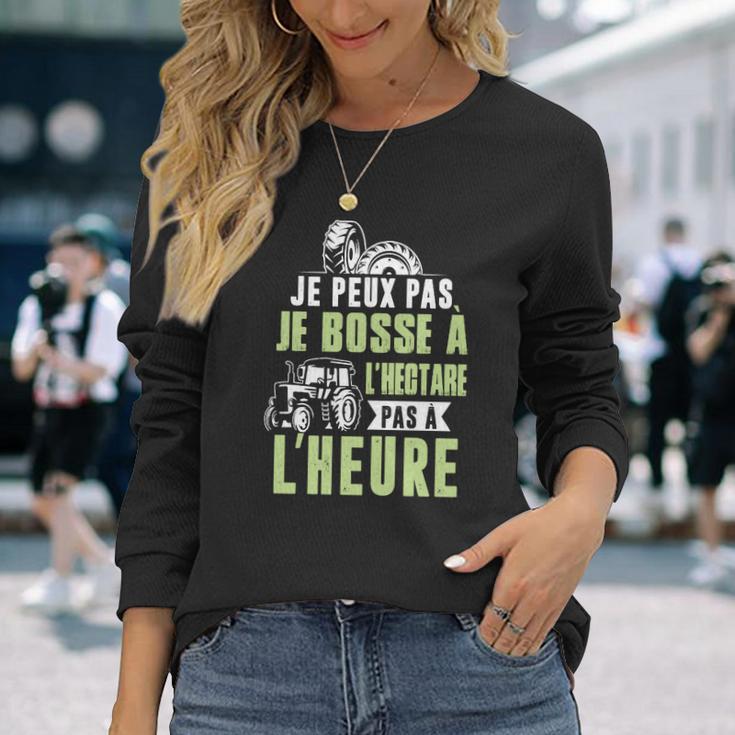 Agriculteur-Je Bosse À Lhectare Long Sleeve T-Shirt Geschenke für Sie