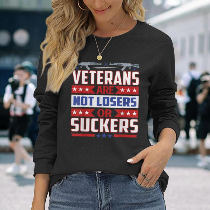 Amazing For Veterans Day Veterans Are Not Losers Long Sleeve T-Shirt Gifts for Her
