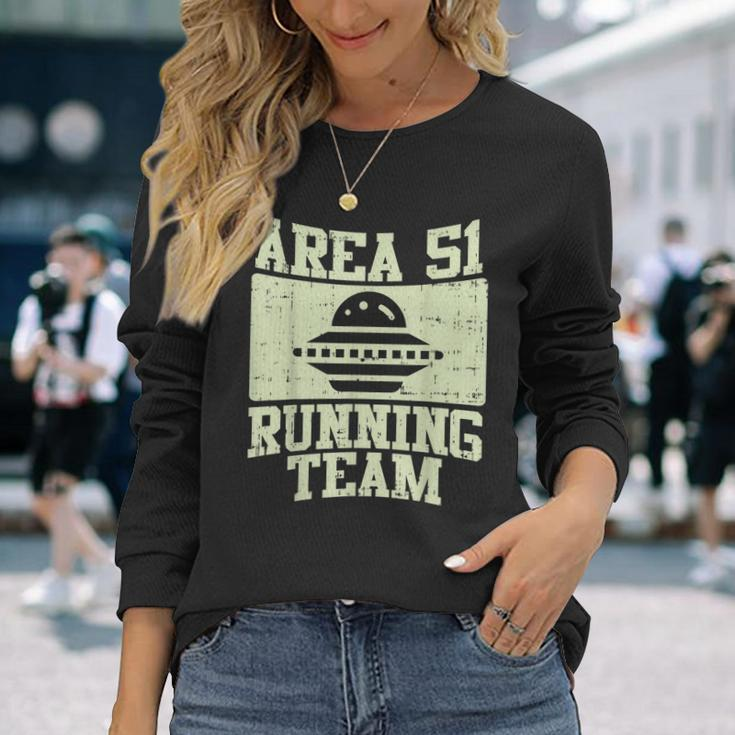 Area 51 Running Team Funny Nevada 092019 Alien Runner Gift Men Women Long Sleeve T-shirt Graphic Print Unisex Gifts for Her