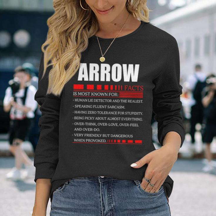 Arrow Fact Fact Arrow For Arrow Fact Long Sleeve T-Shirt Gifts for Her