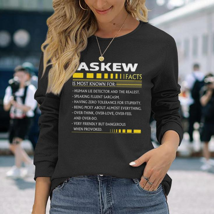 Askew Name Askew Facts Long Sleeve T-Shirt Gifts for Her