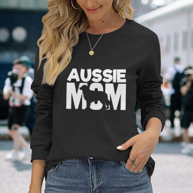 Aussie Shepherd Mom Mama Australian Shepherd Mother Long Sleeve T-Shirt Gifts for Her