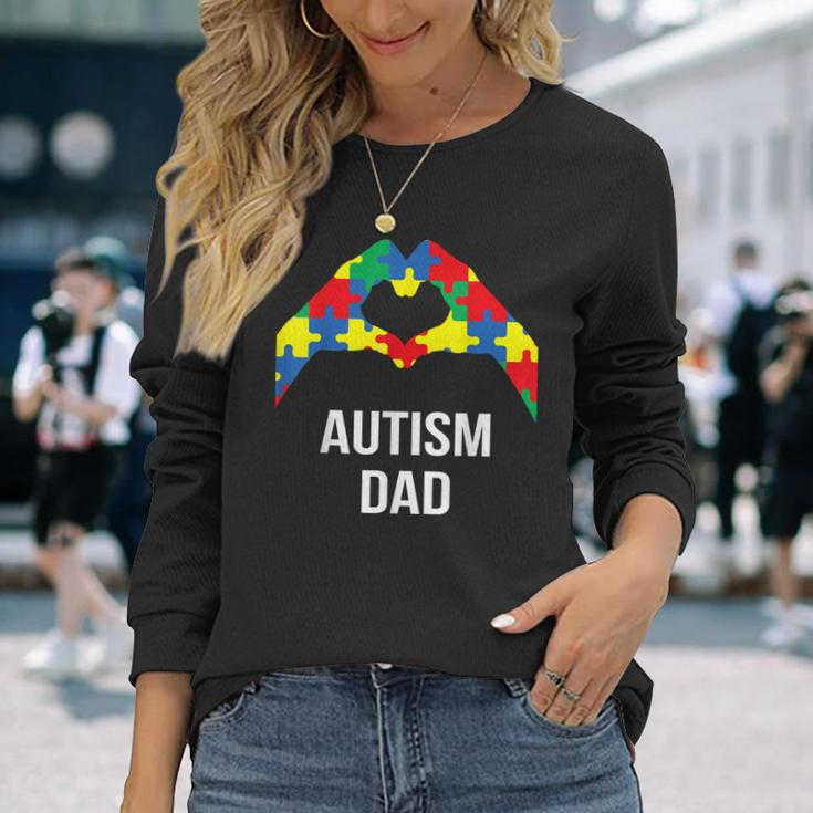 Autism Dad Its Ok To Be Different Autism Awareness Month Long Sleeve T-Shirt T-Shirt Gifts for Her