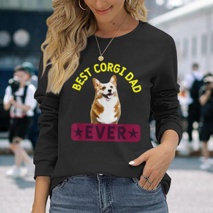 Best Corgi Dad Dog Lover Owner Long Sleeve T-Shirt T-Shirt Gifts for Her