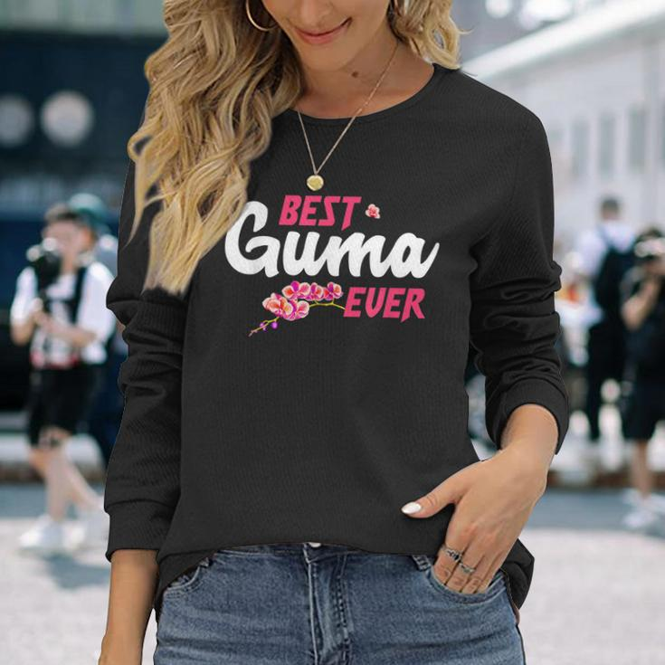 Best Guma Ever - Chinese Simplified Aunt Gifts Men Women Long Sleeve T-shirt Graphic Print Unisex Gifts for Her