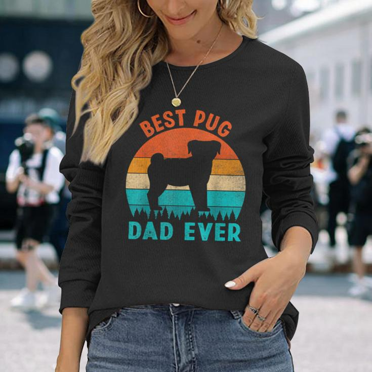 Best Pug Dad Ever Dog Animal Lovers Walker Cute Long Sleeve T-Shirt T-Shirt Gifts for Her