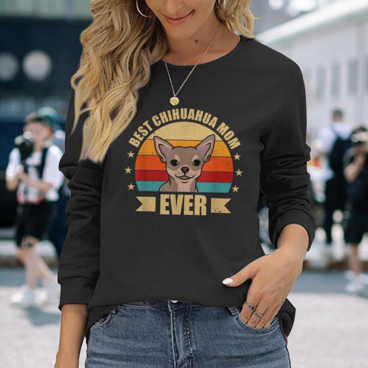 Beste Chihuahua Mama Aller Zeiten Langarmshirts für Hundeliebhaberinnen Geschenke für Sie