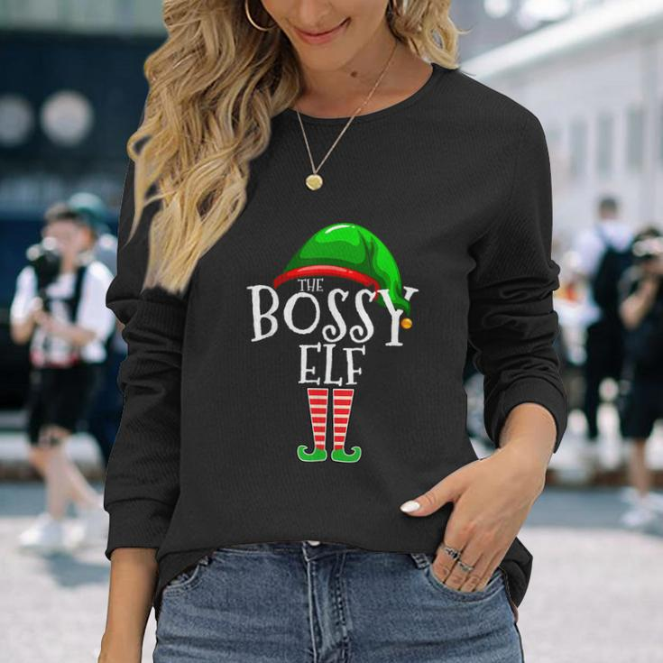 The Bossy Elf Group Matching Christmas Long Sleeve T-Shirt Gifts for Her