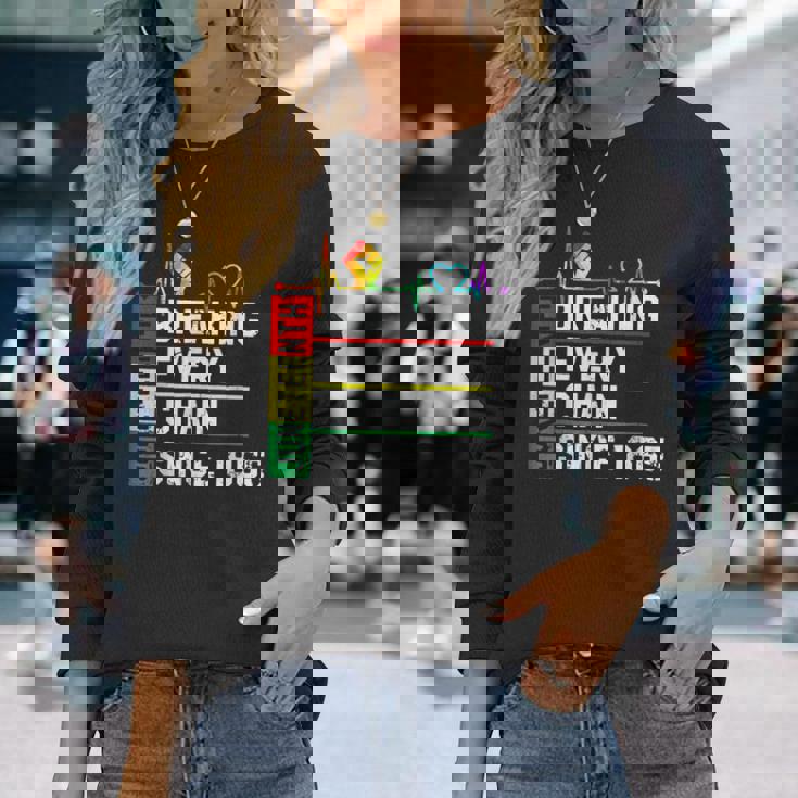 Breaking Every Chain Since 1865 Junenth Black History V2 Long Sleeve T-Shirt Gifts for Her