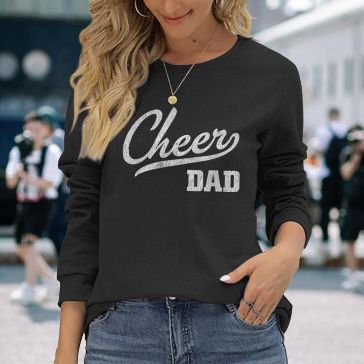 Cheerleading Dad Proud Cheer Dad Long Sleeve T-Shirt Gifts for Her