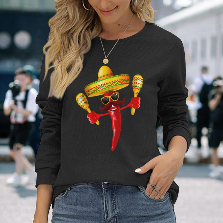 Cinco De Mayo Lets Fiesta Squad 5 De Mayo Mexican Fiesta Long Sleeve T-Shirt Gifts for Her