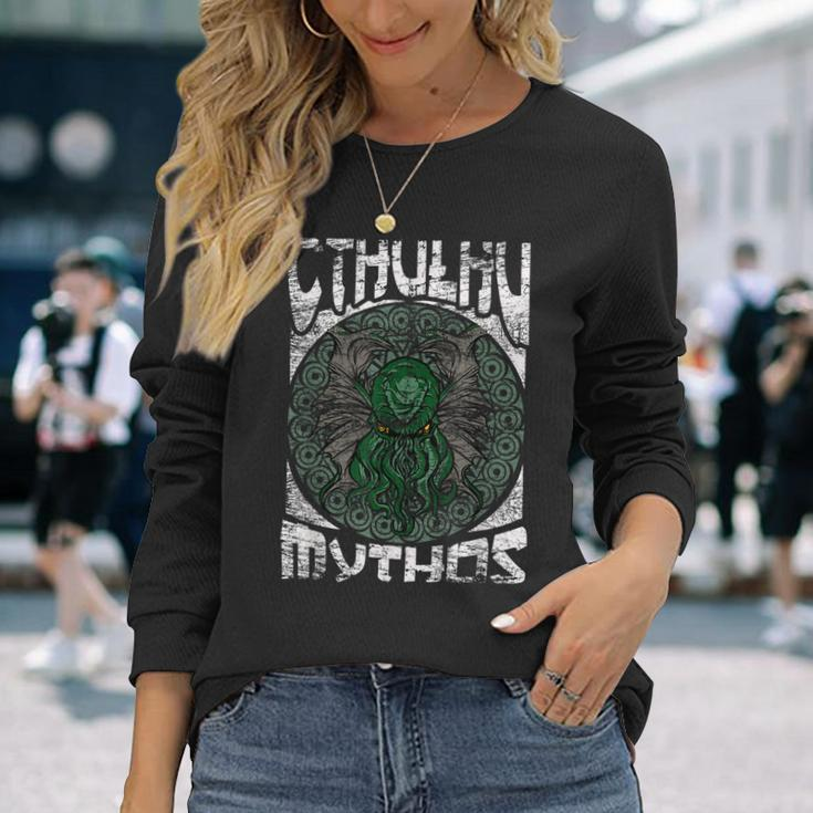 Cthulhu Mythos Men Women Long Sleeve T-shirt Graphic Print Unisex Gifts for Her