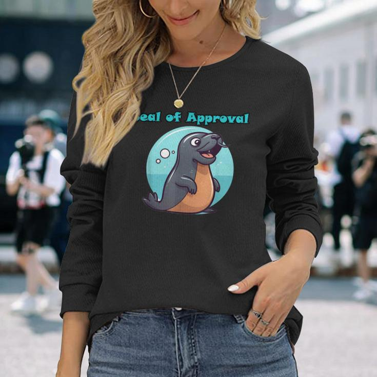 Cute Seal Of Approval Long Sleeve T-Shirt Gifts for Her