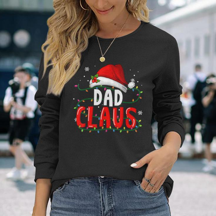 Dad Claus Christmas Famiy Matching Pajamas Team Santa Men Women Long Sleeve T-shirt Graphic Print Unisex Gifts for Her