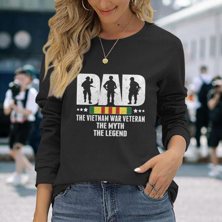 Dad Vietnam Veteran The Myth The Legend Dad V2 Long Sleeve T-Shirt Gifts for Her