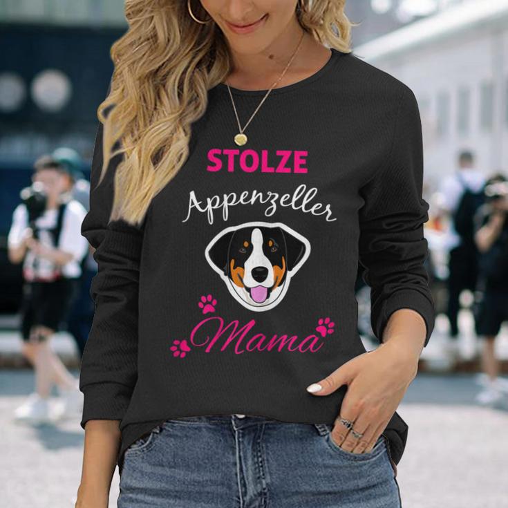 Damen Stolze Appenzeller Mama Sennenhund Hund Langarmshirts Geschenke für Sie