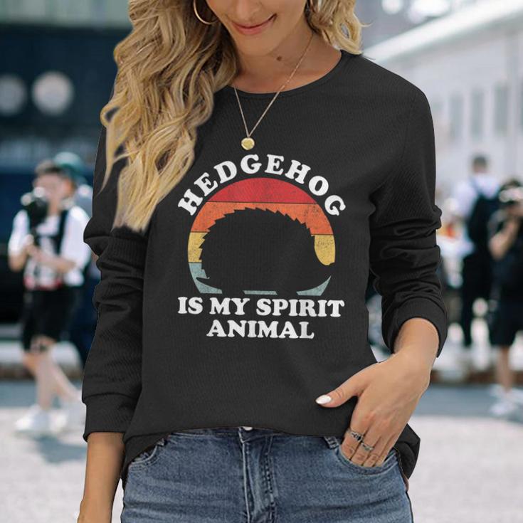 Der Igel Ist Mein Geistertier Süßer Tierliebhaber Langarmshirts Geschenke für Sie