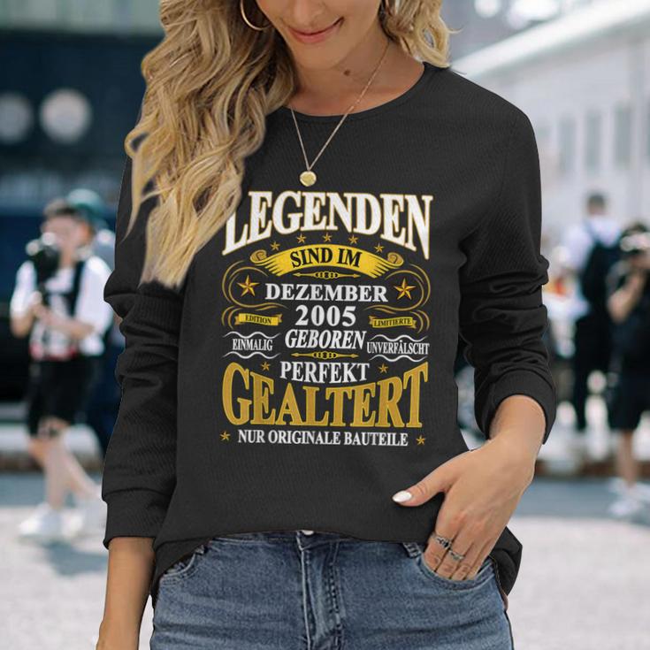 Dezember 2005 Geburtslegende Lustiges 18. Geburtstag Langarmshirts Geschenke für Sie