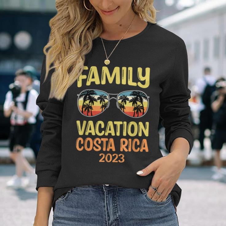 Family Vacation Costa Rica 2023 Long Sleeve T-Shirt T-Shirt Gifts for Her
