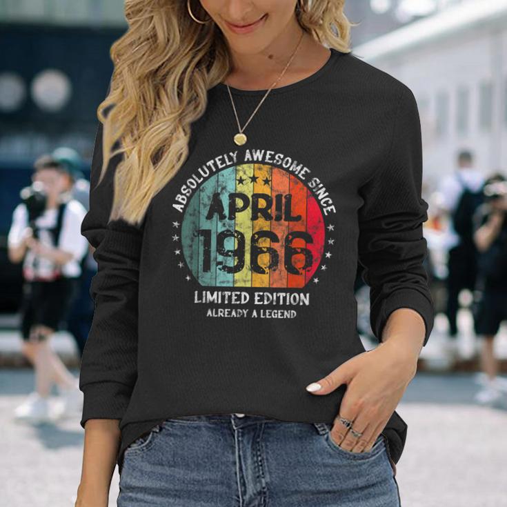 Fantastisch Seit April 1966 Männer Frauen Geburtstag Langarmshirts Geschenke für Sie