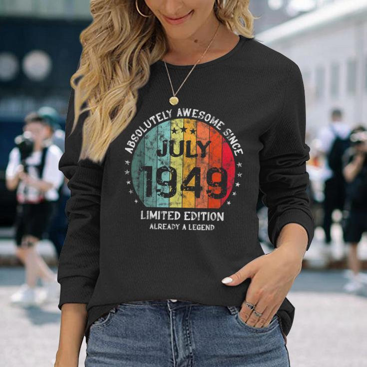 Fantastisch Seit Juli 1949 Männer Frauen Geburtstag Langarmshirts Geschenke für Sie