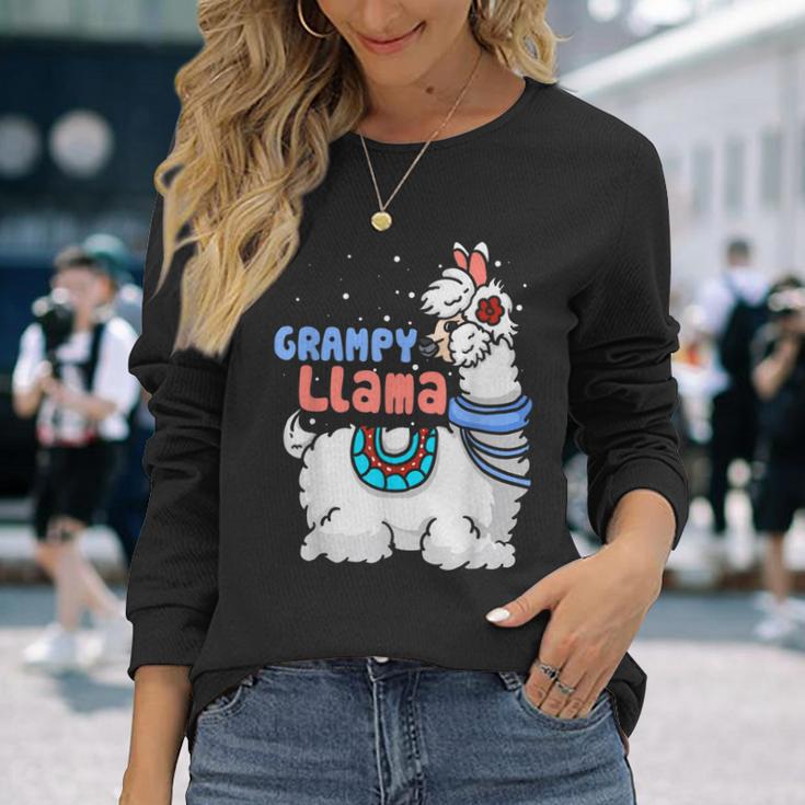 Grampy Lama Passender Familien-Weihnachts-Pyjama Geschenke Langarmshirts Geschenke für Sie