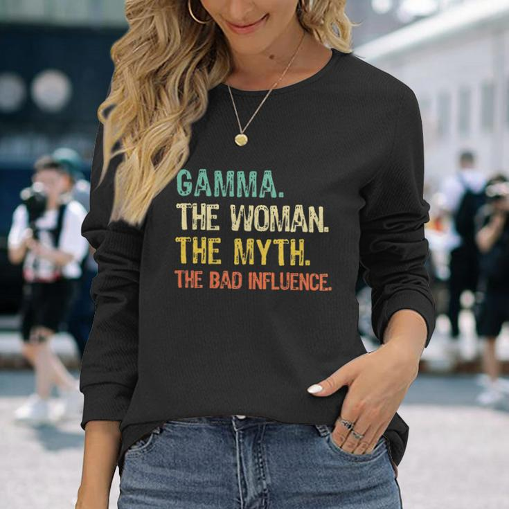 I Am Grandma The Woman Myth Legend Bad Influence Grandparent Long Sleeve T-Shirt Gifts for Her