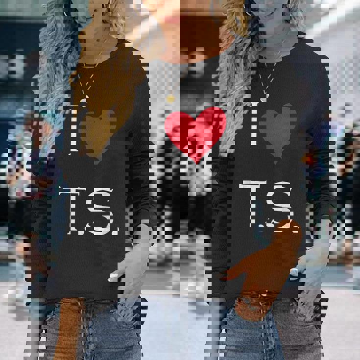 I Heart Ts Long Sleeve T-Shirt Gifts for Her