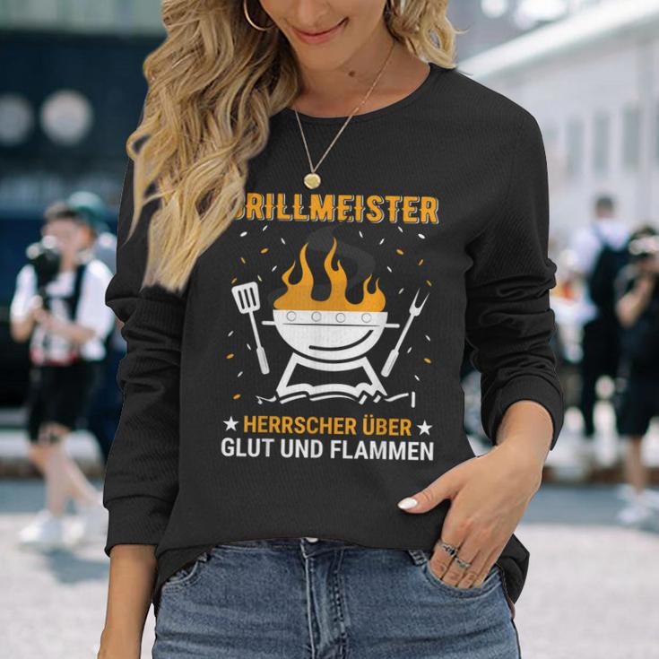 Herren Barbecue Und Grill Spruch Für Grillmeister Im Garten Langarmshirts Geschenke für Sie