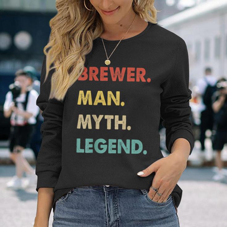 Herren Bierbrauer Mann Mythos Legende Langarmshirts Geschenke für Sie