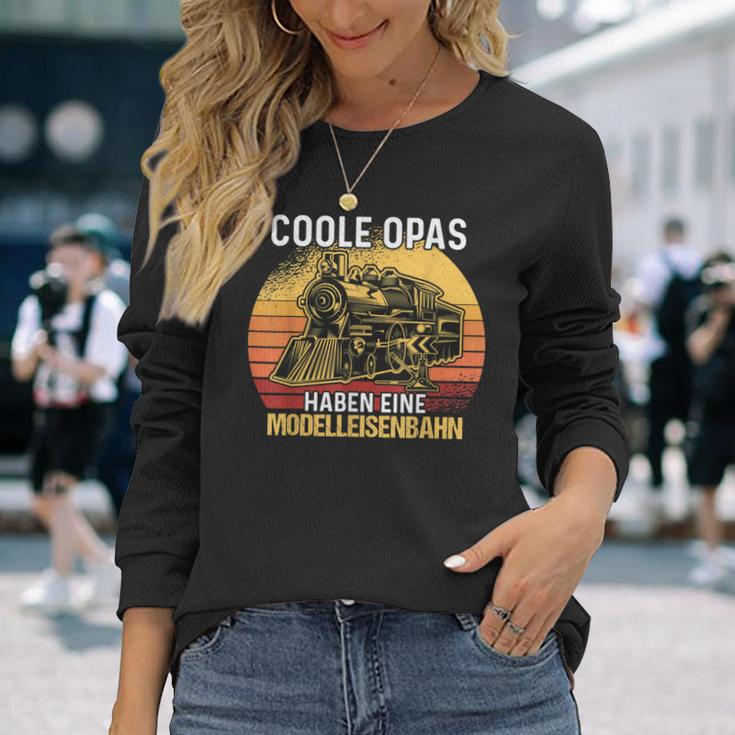 Herren Coole Opas Haben Eine Modelleisenbahn Langarmshirts Geschenke für Sie