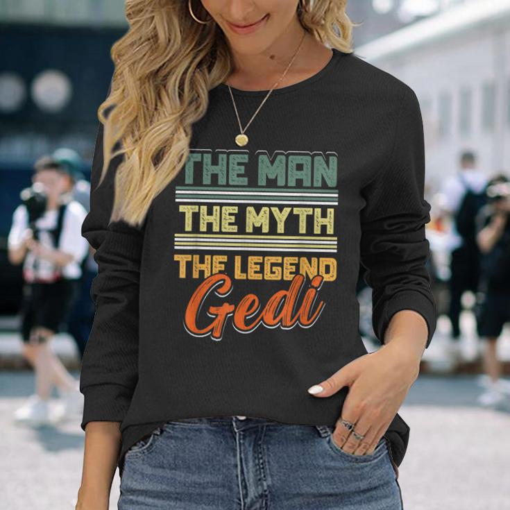 Herren Gedi Die Legende Taufgedi Langarmshirts Geschenke für Sie