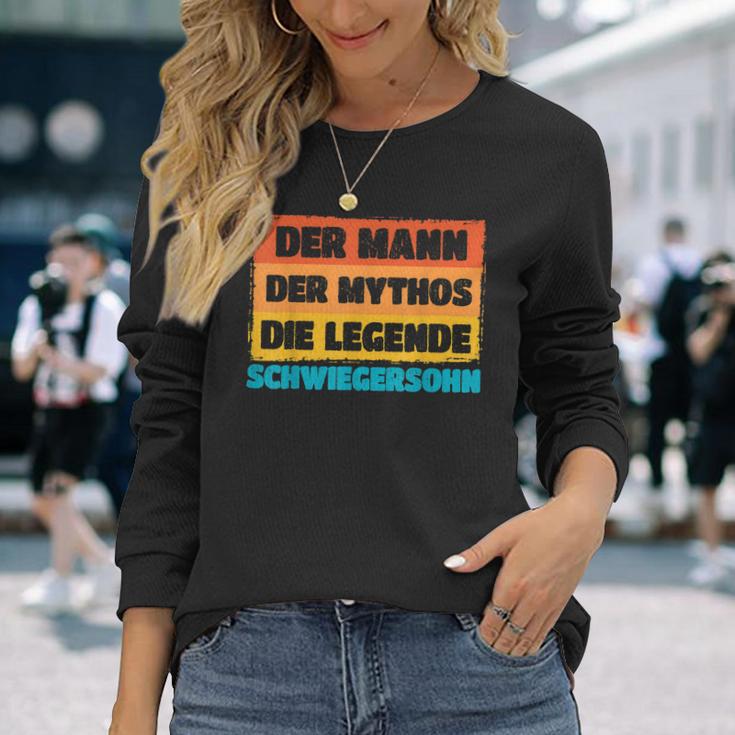 Herren Schwiegersohn Der Mann Der Mythos Die Legende Geschenk Langarmshirts Geschenke für Sie