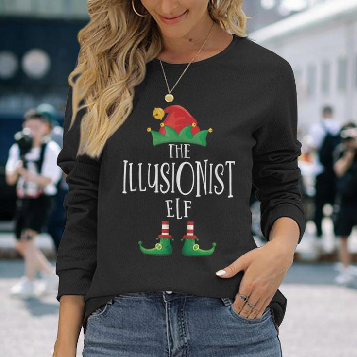 Illusionist Elf Familie Passender Pyjama Weihnachten Langarmshirts Geschenke für Sie