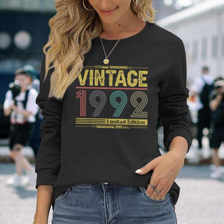 Jahrgang 1992 Limited Edition Jubiläumsgeburtstag Langarmshirts Geschenke für Sie